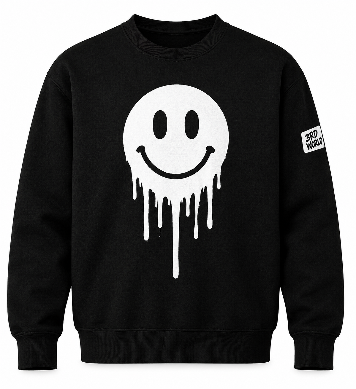 3RD WORLD Drip Smiley Crewneck