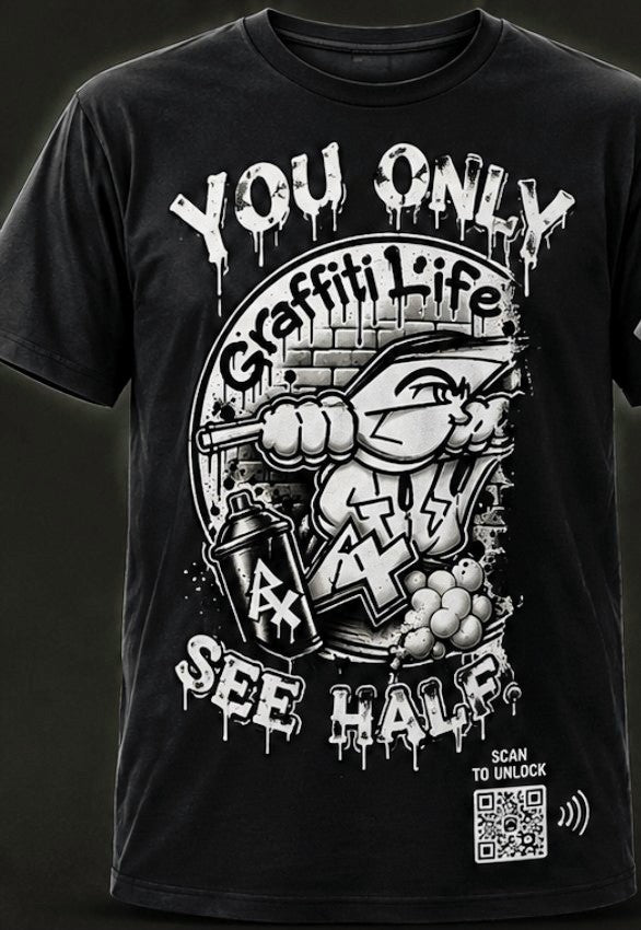 3WG YOU ONLY SEE HALF T-SHIRT – DROP 001